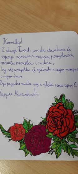 Kartka urodzinowa dla Kornelii