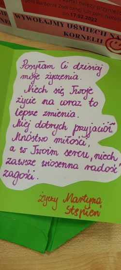 Kartka urodzinowa dla Kornelii