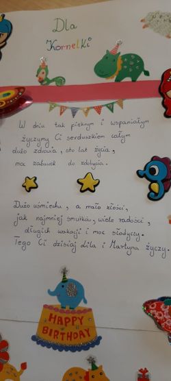 Kartka urodzinowa dla Kornelii