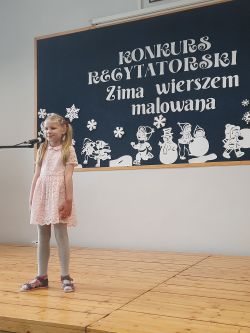 Zima wierszem malowana