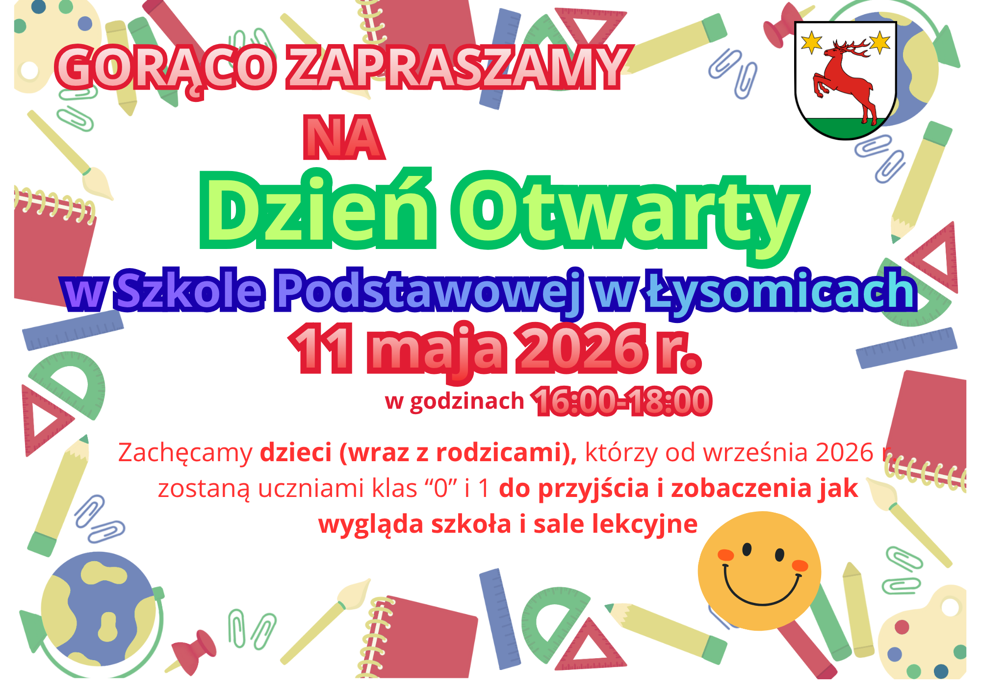 Dzień Otwarty w Szkole Podstawowej w Łysomicach